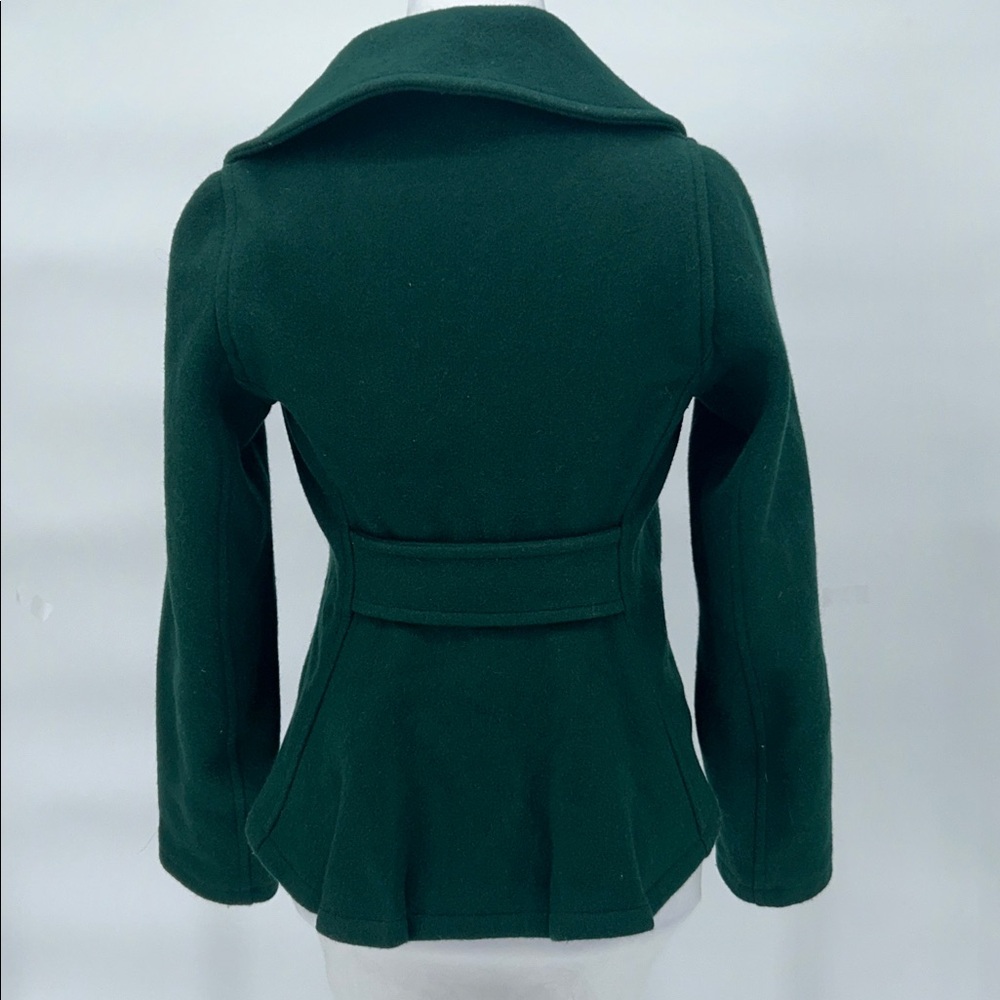 VTG Fidelity Green Wool Peacoat Women XS Military Double Breasted Made USA - Picture 9 of 15